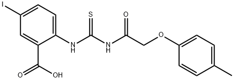 5-IODO-2-[[[[(4-METHYLPHENOXY)ACETYL]AMINO]THIOXOMETHYL]AMINO]-BENZOIC ACID