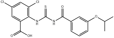 3,5-DICHLORO-2-[[[[3-(1-METHYLETHOXY)BENZOYL]AMINO]THIOXOMETHYL]AMINO]-BENZOIC ACID