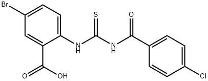 5-BROMO-2-[[[(4-CHLOROBENZOYL)AMINO]THIOXOMETHYL]AMINO]-BENZOIC ACID