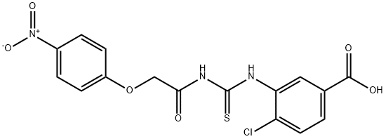 4-CHLORO-3-[[[[(4-NITROPHENOXY)ACETYL]AMINO]THIOXOMETHYL]AMINO]-BENZOIC ACID Structural