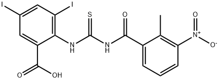 3,5-DIIODO-2-[[[(2-METHYL-3-NITROBENZOYL)AMINO]THIOXOMETHYL]AMINO]-BENZOIC ACID