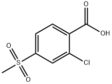 2-Chloro-4-methylsulphonylbenzoic acid Structural Picture