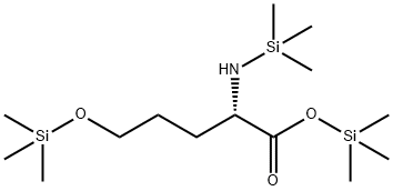 L-Norvaline, N-(trimethylsilyl)-5-[(trimethylsilyl)oxy]-, trimethylsil yl ester Structural