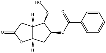 (3AS,4R,5S,6AR)-5-(BENZOYLOXY)HEXAHYDRO-4-(HYDROXYMETHYL)-2H-CYCLOPENTA[B]FURAN-2-ONE Structural