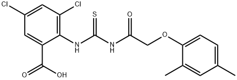 3,5-DICHLORO-2-[[[[(2,4-DIMETHYLPHENOXY)ACETYL]AMINO]THIOXOMETHYL]AMINO]-BENZOIC ACID