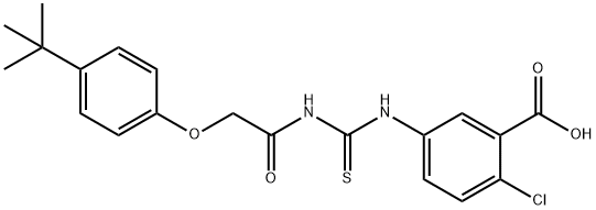 2-CHLORO-5-[[[[[4-(1,1-DIMETHYLETHYL)PHENOXY]ACETYL]AMINO]THIOXOMETHYL]AMINO]-BENZOIC ACID