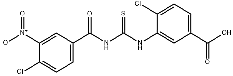 4-CHLORO-3-[[[(4-CHLORO-3-NITROBENZOYL)AMINO]THIOXOMETHYL]AMINO]-BENZOIC ACID