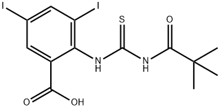 2-[[[(2,2-DIMETHYL-1-OXOPROPYL)AMINO]THIOXOMETHYL]AMINO]-3,5-DIIODO-BENZOIC ACID