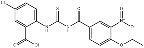 5-CHLORO-2-[[[(4-ETHOXY-3-NITROBENZOYL)AMINO]THIOXOMETHYL]AMINO]-BENZOIC ACID