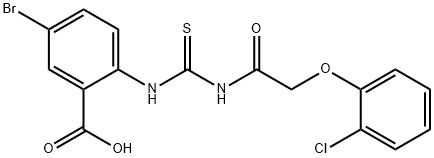 5-BROMO-2-[[[[(2-CHLOROPHENOXY)ACETYL]AMINO]THIOXOMETHYL]AMINO]-BENZOIC ACID