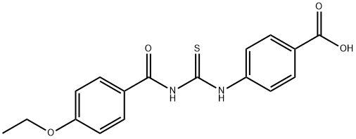 4-[[[(4-ETHOXYBENZOYL)AMINO]THIOXOMETHYL]AMINO]-BENZOIC ACID Structural