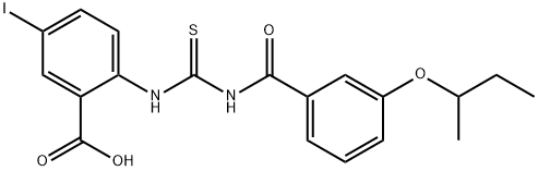 5-IODO-2-[[[[3-(1-METHYLPROPOXY)BENZOYL]AMINO]THIOXOMETHYL]AMINO]-BENZOIC ACID