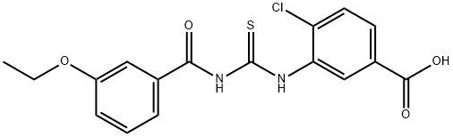 4-CHLORO-3-[[[(3-ETHOXYBENZOYL)AMINO]THIOXOMETHYL]AMINO]-BENZOIC ACID