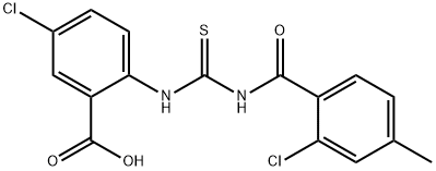 5-CHLORO-2-[[[(2-CHLORO-4-METHYLBENZOYL)AMINO]THIOXOMETHYL]AMINO]-BENZOIC ACID