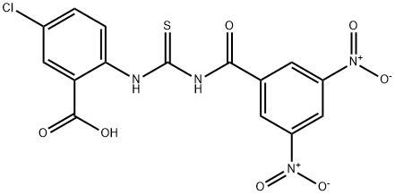 5-CHLORO-2-[[[(3,5-DINITROBENZOYL)AMINO]THIOXOMETHYL]AMINO]-BENZOIC ACID