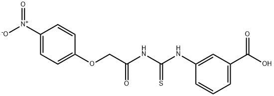 3-[[[[(4-NITROPHENOXY)ACETYL]AMINO]THIOXOMETHYL]AMINO]-BENZOIC ACID