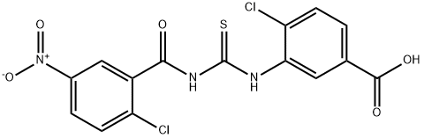 4-CHLORO-3-[[[(2-CHLORO-5-NITROBENZOYL)AMINO]THIOXOMETHYL]AMINO]-BENZOIC ACID