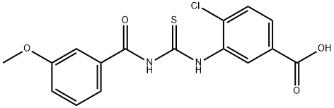 4-CHLORO-3-[[[(3-METHOXYBENZOYL)AMINO]THIOXOMETHYL]AMINO]-BENZOIC ACID