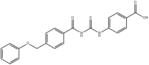 4-[[[[4-(PHENOXYMETHYL)BENZOYL]AMINO]THIOXOMETHYL]AMINO]-BENZOIC ACID