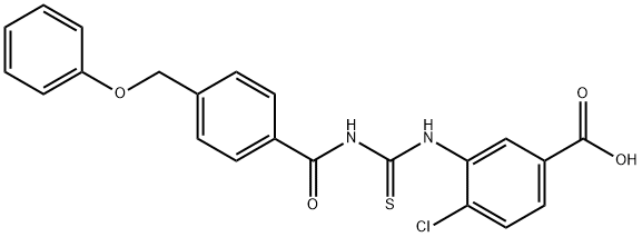 4-CHLORO-3-[[[[4-(PHENOXYMETHYL)BENZOYL]AMINO]THIOXOMETHYL]AMINO]-BENZOIC ACID