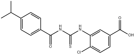 4-CHLORO-3-[[[[4-(1-METHYLETHYL)BENZOYL]AMINO]THIOXOMETHYL]AMINO]-BENZOIC ACID