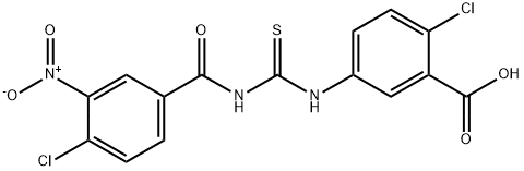 2-CHLORO-5-[[[(4-CHLORO-3-NITROBENZOYL)AMINO]THIOXOMETHYL]AMINO]-BENZOIC ACID