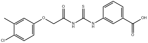 3-[[[[(4-CHLORO-3-METHYLPHENOXY)ACETYL]AMINO]THIOXOMETHYL]AMINO]-BENZOIC ACID