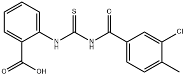 2-[[[(3-CHLORO-4-METHYLBENZOYL)AMINO]THIOXOMETHYL]AMINO]-BENZOIC ACID