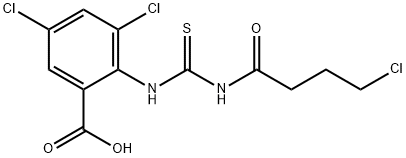 3,5-DICHLORO-2-[[[(4-CHLORO-1-OXOBUTYL)AMINO]THIOXOMETHYL]AMINO]-BENZOIC ACID