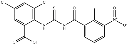 3,5-DICHLORO-2-[[[(2-METHYL-3-NITROBENZOYL)AMINO]THIOXOMETHYL]AMINO]-BENZOIC ACID