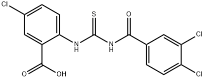 5-CHLORO-2-[[[(3,4-DICHLOROBENZOYL)AMINO]THIOXOMETHYL]AMINO]-BENZOIC ACID