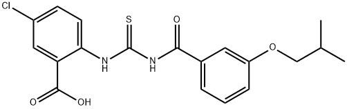 5-CHLORO-2-[[[[3-(2-METHYLPROPOXY)BENZOYL]AMINO]THIOXOMETHYL]AMINO]-BENZOIC ACID