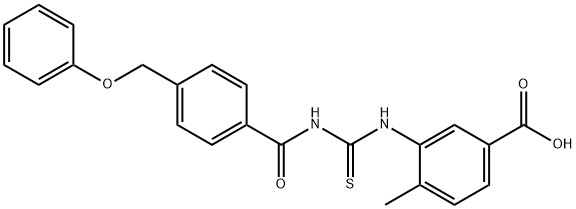 4-METHYL-3-[[[[4-(PHENOXYMETHYL)BENZOYL]AMINO]THIOXOMETHYL]AMINO]-BENZOIC ACID