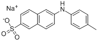 2-(P-TOLUIDINO)NAPHTHALENE-6-SULFONIC ACID SODIUM SALT Structural