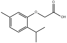 (2-ISOPROPYL-5-METHYLPHENOXY)ACETIC ACID Structural