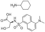 N-DANSYL-L-SERINE CYCLOHEXYLAMMONIUM SALT Structural