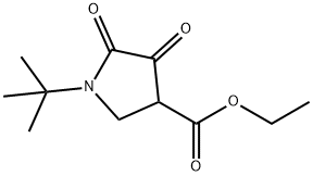 ETHYL 1-(TERT-BUTYL)-4,5-DIOXOPYRROLIDINE-3-CARBOXYLATE Structural