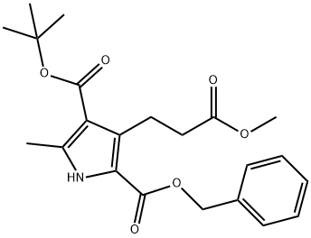 2-BENZYL 4-(TERT-BUTYL) 3-(3-METHOXY-3-OXOPROPYL)-5-METHYL-1H-PYRROLE-2,4-DICARBOXYLATE Structural