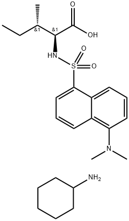 DANSYL-L-ISOLEUCINE CYCLOHEXYLAMMONIUM SALT Structural