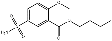 butyl 5-sulphamoyl-o-anisate  Structural