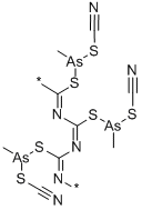 Poly(methylbis(thiocyanato)arsine) Structural