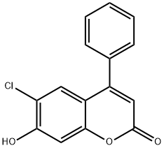 6-CHLORO-7-HYDROXY-4-PHENYL-2H-CHROMEN-2-ONE Structural