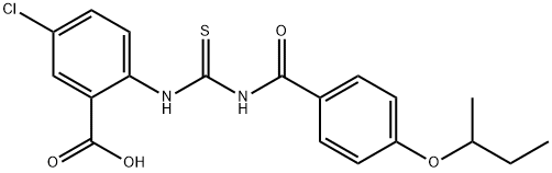 5-CHLORO-2-[[[[4-(1-METHYLPROPOXY)BENZOYL]AMINO]THIOXOMETHYL]AMINO]-BENZOIC ACID