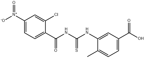 3-[[[(2-CHLORO-4-NITROBENZOYL)AMINO]THIOXOMETHYL]AMINO]-4-METHYL-BENZOIC ACID