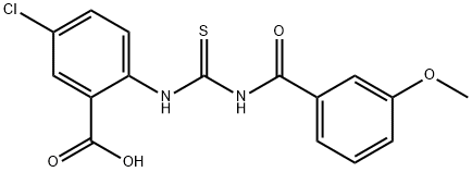 5-CHLORO-2-[[[(3-METHOXYBENZOYL)AMINO]THIOXOMETHYL]AMINO]-BENZOIC ACID