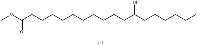 lithium methyl 12-oxidooctadecanoate Structural