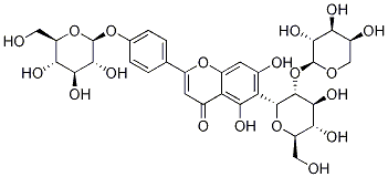 6-(2-O-alpha-L-Arabinopyranosyl-beta-D-glucopyranosyl)-2-[4-(beta-D-glucopyranosyloxy)phenyl]-5,7-dihydroxy-4H-1-benzopyran-4-one Structural