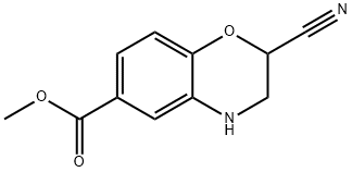 METHYL 2-CYANO-3,4-DIHYDRO-2H-BENZO[B][1,4]OXAZINE-6-CARBOXYLATE Structural