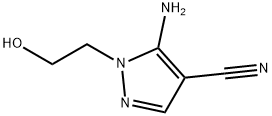 5-AMINO-4-CYANO-1-(2-HYDROXYETHYL)PYRAZOLE Structural