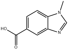 1-Methyl-1H-benzimidazole-5-carboxylic acid Structural